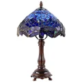 Haines Tiffany Style Stained Glass Table Lamp, Small
