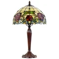 Armadeus Tiffany Style Stained Glass Table Lamp, Medium
