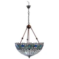 Shelby Tiffany Style Stained Glass Uplighter Pendant Light