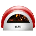 DeliVita Wood Fired Oven, Chilli Red