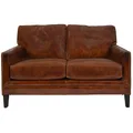 Severus Aged Leather Sofa, 2 Seater