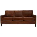 Severus Aged Leather Sofa, 3 Seater