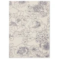 Ted Baker Linear Floral Hand Loomed Designer Cotton Rug, 200x140cm