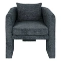 Kennedy Fabric Armchair, Midnight Blue