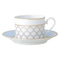 Noritake Eternal Palace Fine Porcelain Tea Cup & Saucer Set, Ice