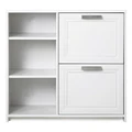 Erie Farmhouse 2 Drawer Filing Cabinet, Distressed White