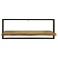 Marco Mango Wood & Steel Wall Shelf, 1 Tier, 75cm