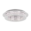 Principe Crystal Glass & Steel Dimmable LED Batten Fix Ceiling Light, Small, Chrome
