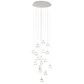 Montefio Glass Dimmable LED Cluster Pendant Light, 17 Light