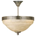 Marbella Alabaster Glass & Metal Batten Fix Ceiling Light