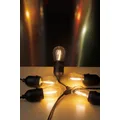 Caruana IP65 Solar Powered LED Globe Hanging Festoon Light, 10 Light, Warm White, Black