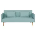 Brae Fabric Click Clack Sofa Bed, 3 Seater, Seafoam