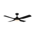 Bondi Indoor / Outdoor AC Ceiling Fan with CCT LED Light, 122cm/48", Black