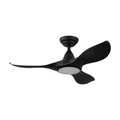 Noosa Indoor / Outdoor DC Ceiling Fan with CCT LED Light & Remote, 101cm/40", Black