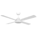 Stradbroke Indoor / Outdoor DC Ceiling Fan with CCT LED Light & Remote, 122cm/48", White
