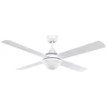 Stradbroke Indoor / Outdoor DC Ceiling Fan with Light & Remote, 122cm/48", White