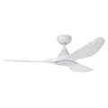 Surf DC Ceiling Fan with CCT LED Light & Remote, 132cm/52", White