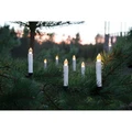 Eve IP44 Indoor / Outdoor 10 Piece Clip On LED Candle Light Set with Remote