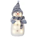 Joylight Snowman LED Light Up Figurine, Large, Grey