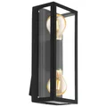 Alamonte IP44 Metal & Glass Indoor / Outdoor Wall Lantern, 2 Light