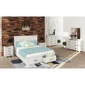 Lakeland Mountain Ash Timber 5 Piece Bedroom Suite with Dresser & Mirror, King