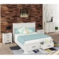 Lakeland Mountain Ash Timber 4 Piece Bedroom Suite with Tallboy, King