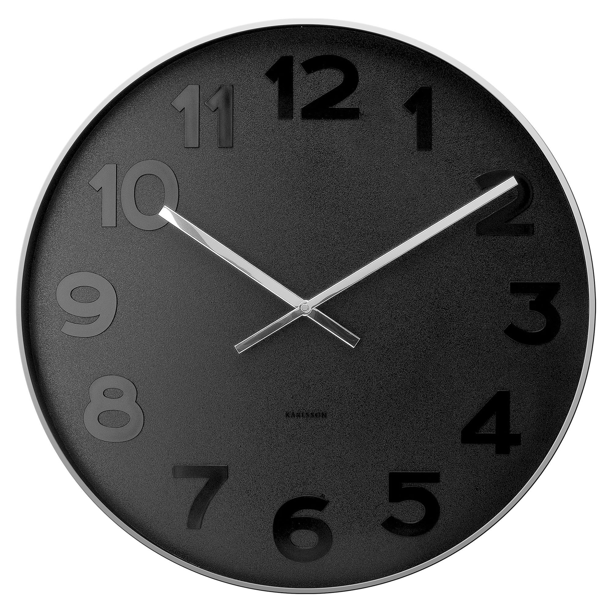 Karlsson Mr Wall Clock, 50cm, Black