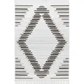 Ares Attica Diamond Modern Rug, 230x160cm, Stone / Grey