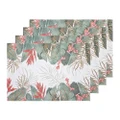 Tropical Paradise Cotton Placemat, Pack of 4, White