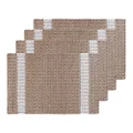Conner Jute Placemat, Pack of 4, Natural / Ivory