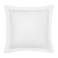 Accessorize Hotel Deluxe Cotton Tailored European Pillowcase, White