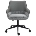 Cruz Leather & Fabric Office Chair, Grey