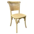 Paris Elm Timber & Rattan Dining Chair, Natural