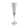 Baccala Etched Champagne Glass, Pink