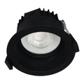 Macro IP44 Indoor / Outdoor Dimmable LED Downlight, 9W, CCT, Black