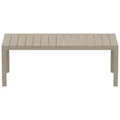 Siesta Atlantic Commercial Grade Outdoor Dining Table, 210/280cm, Taupe