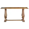 Morgan Solid Mango Wood Timber Parquetry Console Table, 160cm