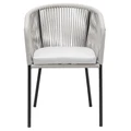 Shackel Outdoor Dining Chair, Pebble