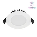 Roystar IP44 Indoor / Outdoor Smart Dimmable LED Flat Downlight, 12W, CCT + RGB, White