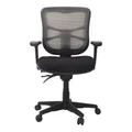 Buro Metro Mesh Back Fabric Office Chair with Arms, Nylon Base, Black