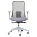 Buro Elan Mesh Back Fabric Office Chair with 3D Arms, Grey