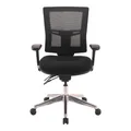 Buro Metro II Mesh Back Fabric Office Chair with Arms, Mid Back, Black