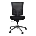 Buro Metro II Mesh Back Fabric Office Chair, High Back, Black
