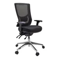Buro Metro II Mesh Back Fabric Office Chair with Arms, High Back, Black