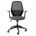 Mondo Soho Mesh Back Fabric Office Chair, Black