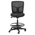 Mondo Tivoli Mesh Back Fabric Office Drafting Chair, Black
