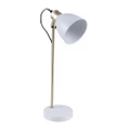 Leah Metal Desk Lamp, White