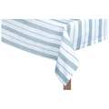 Fassel Cotton Square Table Cloth, 150x150cm, Duck Egg Blue Stripe