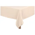 Maison Cotton Square Table Cloth, 150x150cm, Beige Stripe