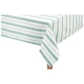 Fassel Cotton Table Cloth, 180x150cm, Sage Stripe